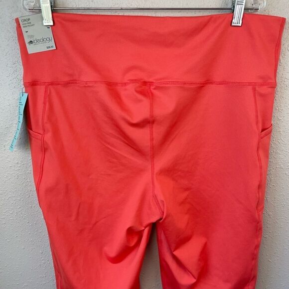 NWT Ideology Orange Cropped Leggings Size XXL - Picture 5 of 8